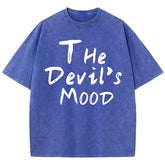 The Devils Mood Print Womans Streetwear T-Shirt