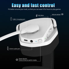 Dual Wireless Gaming Headset Compatible With PS5, PS4, PC, Switch & Mobile by Snagg A Gaming Headset