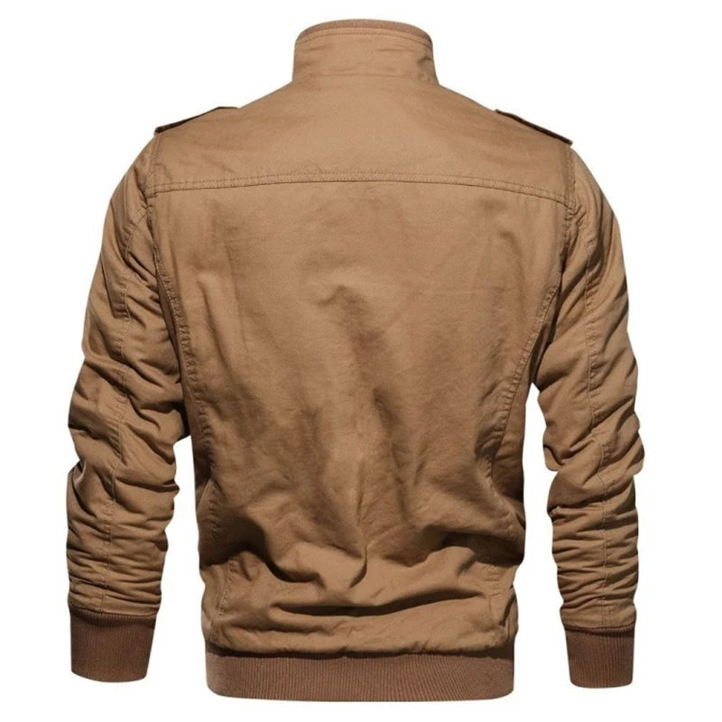 Men’s Tactical Jacket – Fleece-Lined, Windproof & Multi-Pocket Design by Snagg A Jacket
