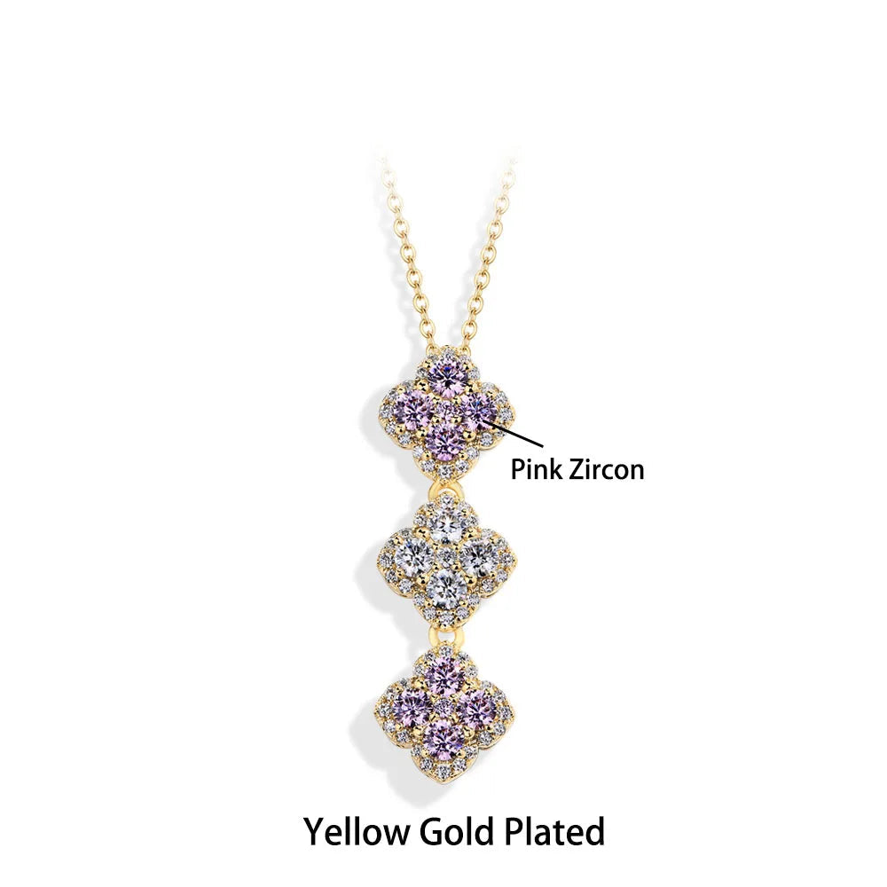 Full Solid 925 Sterling Silver Moissanite Pendant Necklace by Snagg A Necklace