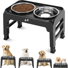 Elevated Adjustable Raised Pet Bowl Stand by Snagg A Feeder