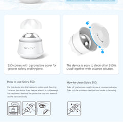 Stainless Steel Ice Roller – Cold Therapy Facial & Body Massage