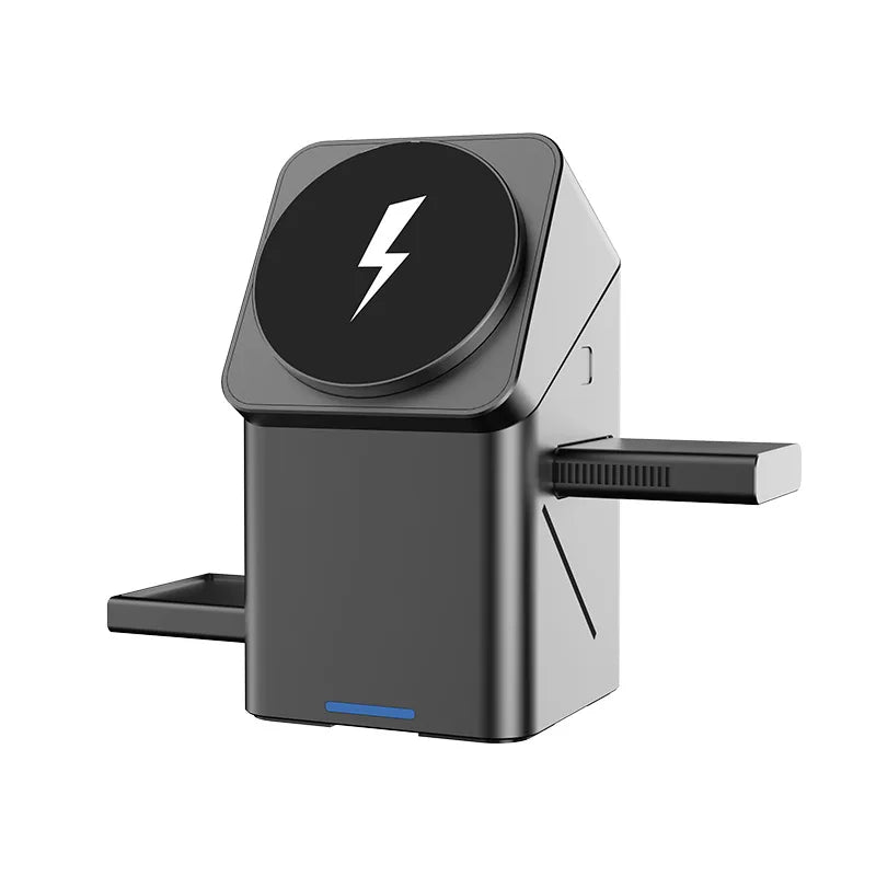 3 in 1 Wireless Charger Rotating Magnetic for Apple by Snagg A Charging Station