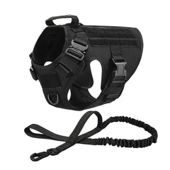 Tactical Dog Harness with MOLLE Pouches – Training Vest for Medium & Large Dogs, German Shepherd