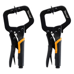 9”/11” Adjustable Metal Face Clamp 2PCS – Pocket Hole, Woodworking & Welding C-Clamps