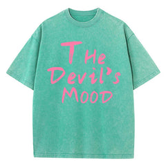 The Devils Mood Print Womans Streetwear T-Shirt