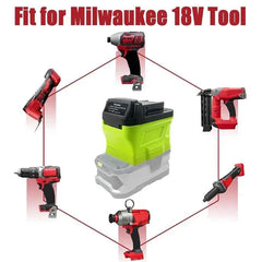 Ryobi 18V battery adapter for Makita, Milwaukee and DeWalt tools – image 4