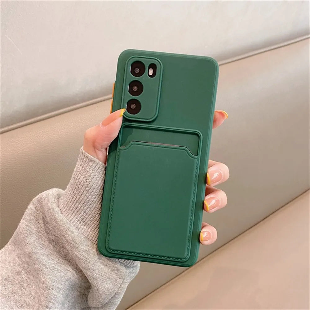 TPU Soft Silicone Card Slot Wallet Case – for Samsung Galaxy S24 Series - Phone Cases & Covers