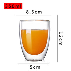 Heat Resistant Double Wall Glass Mug For Coffee Fans by Snagg A Cup