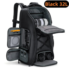32L/25L Large Camera Backpack with Tripod Strap & Rain Cover – 15" Laptop