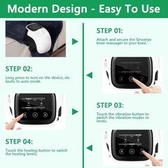 Cordless Knee Massager with Heat & Vibration – Joint Relief Therapy Device