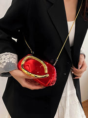 Acrylic Box-Shaped Evening Crossbody Bag - SnaggIt