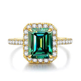 2ct Green Moissanite Ring - SnaggIt