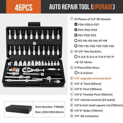 46/22-Piece Socket Wrench Set - SnaggIt