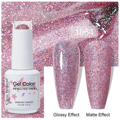 Professional 15ml HEMA & TPO Free Gel Polish – High-Performance Red & Multi Tone Semi Permanent Varnish