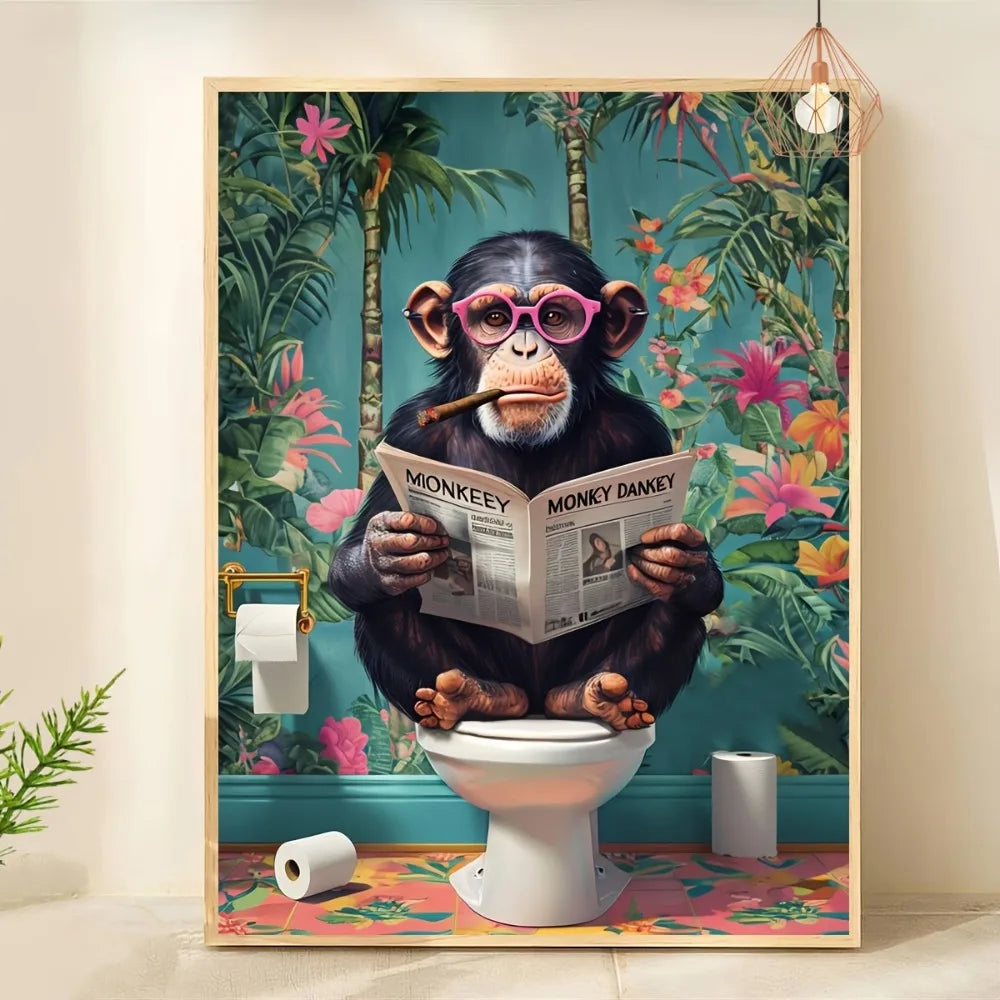 Quirky Bathroom Wall Art by Snagg A Print