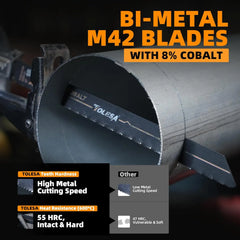 10PCS Bi Metal Sawzall Blades – 6” & 9” 18TPI M42 Cobalt for Metal Cutting