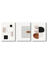3 Pcs Geometric Abstract Wall Art by Snagg A Print