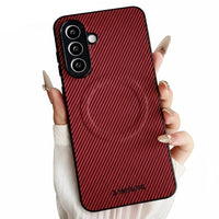Carbon Fiber Grain Magsafe Case Samsung A / S24 Ultra Series by Snagg A Phone Case