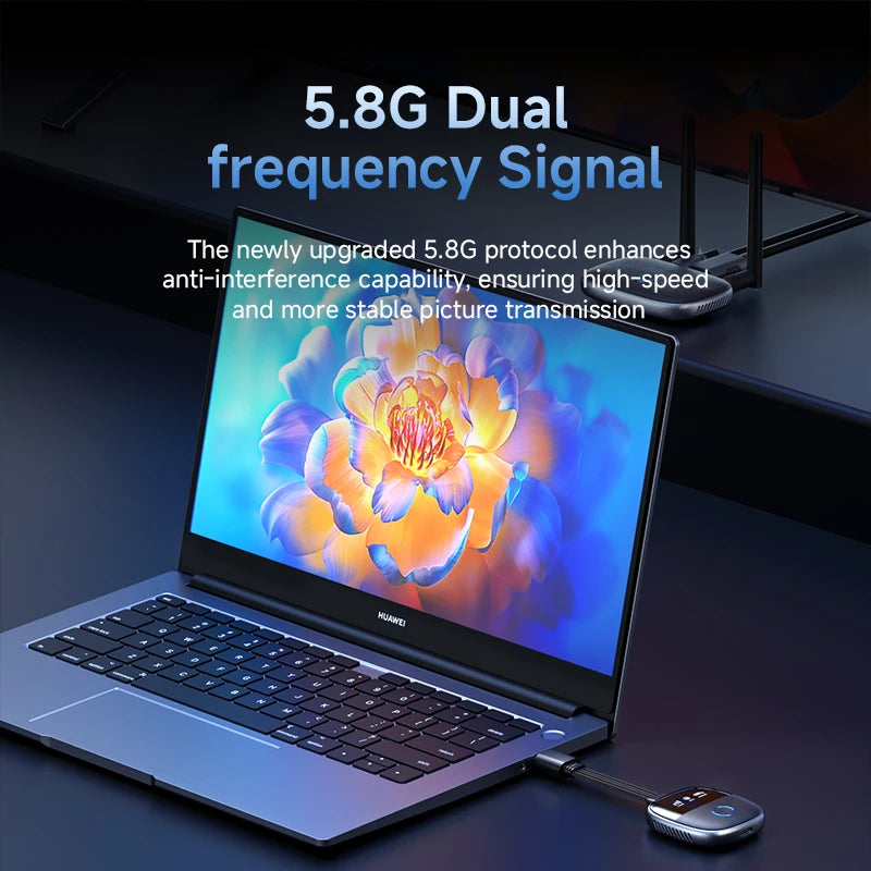 Wireless HDMI Transmitter & Receiver Kit for Streaming from Laptop to TV or Projector by Snagg An HDMI Transmitter