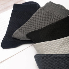 10 Pair Bamboo Business Socks, Soft, Breathable Black Crew (Sizes 39–48)