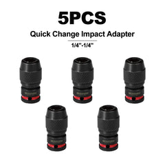 1/4" Square Drive to 1/4" Quick Release Hex Impact Bit Holder