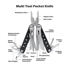 28-in-1 Stainless Steel Camping Multitool - SnaggIt