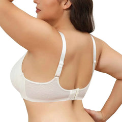 Plus Size Lace Minimizer Bra | Underwire Lifting High Support Full Coverage Unpadded Large Cup
