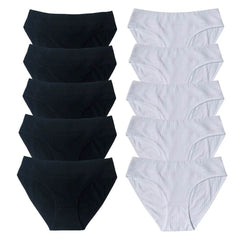 10-Pack Women’s Low-Waist Cotton Panties - SnaggIt