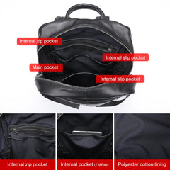 Genuine Leather Laptop Backpack by Snagg A Backpack