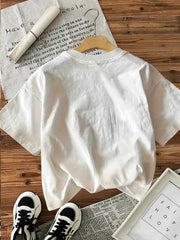Women's "More Spaghetti Less Upsetti" T-Shirt | Y2K Style 100% Cotton Round Neck Short Sleeve Tee
