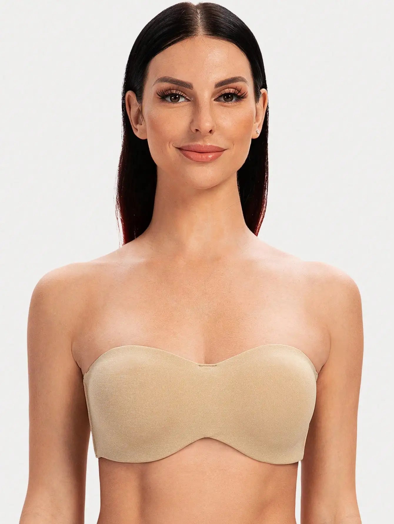 Strapless Minimizer Bra | Underwire Bandeau Half Cup Full Support