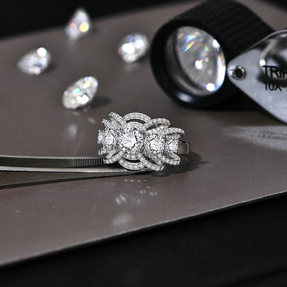 1ct Round Cut Moissanite Ring - SnaggIt
