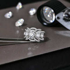1ct Round Cut Moissanite Ring - SnaggIt