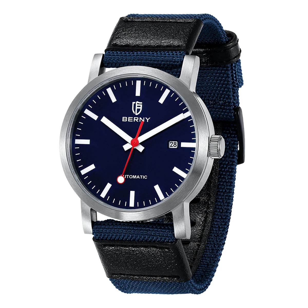 BERNY Swiss Railroad Automatic Watch - SnaggIt