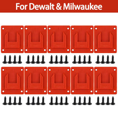 Cordless Drill & Power Tool Wall Mount Holder Compatible with Makita, DeWalt, Bosch & Milwaukee 18V Tools