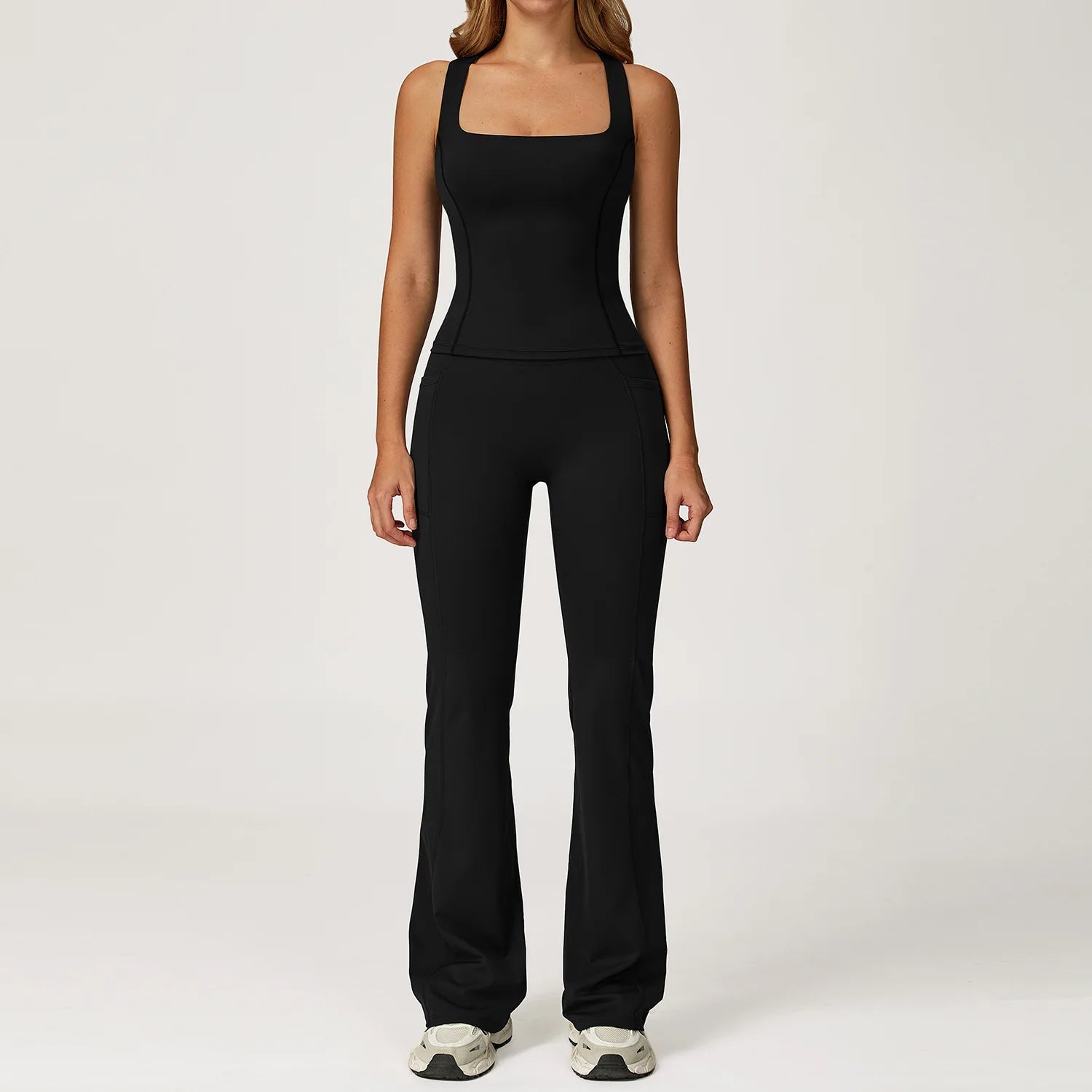 Women's 2-Piece Yoga Tracksuit | Push-Up Bra & High Waist Leggings Gym Fitness Sportswear