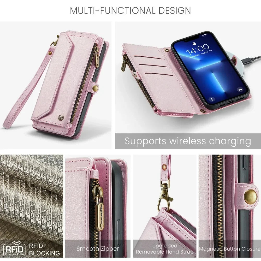 Crossbody Wallet Case for Samsung Galaxy S25 / A Series by Snagg A Phone Case