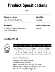 Breathable Dog Shoes with TPR Sole - SnaggIt