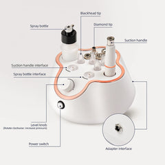 Diamond Microdermabrasion Machine – 3 in 1 Facial Peeling, Deep Clean & Skin Rejuvenation Device