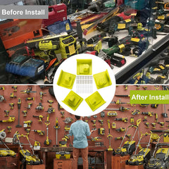 5 to 20PCS Set Heavy Duty Tool Holders Compatible with Ryobi 18V Systems