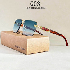 2025 Rimless Square Sunglasses - SnaggIt