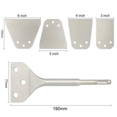SDS Plus Heavy Duty Floor Scraper | Replaceable Scaling Chisel for Tile, Adhesive & Concrete Removal