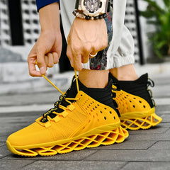 Men’s Casual Sneakers – Breathable Flyknit Trainers by Snagg A Shoes