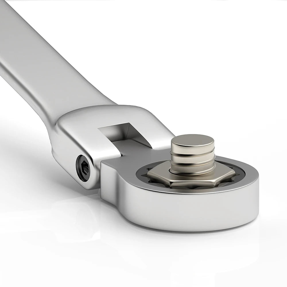 Flex Head Ratchet Spanner Wrench Set (8–22mm) by Snagg A Wrench Set