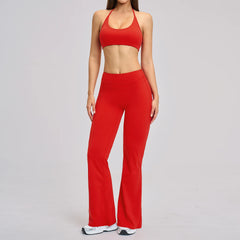 Women's 2-Piece Fitness Tracksuit | Seamless Sports Bra & High Waist Leggings Yoga Gym Set