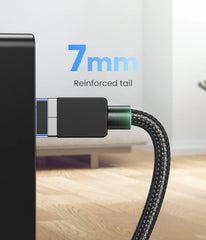 Cat8 Ethernet Cable – 40Gbps 2000MHz Braided LAN Cord for PC, Laptop & PS5 by Snagg A Network Cable