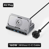 160W GaN 7-in-1 USB Charging Station | Wireless + 65W 45W PPS PD Fast Charger MacBook iPad iPhone Samsung