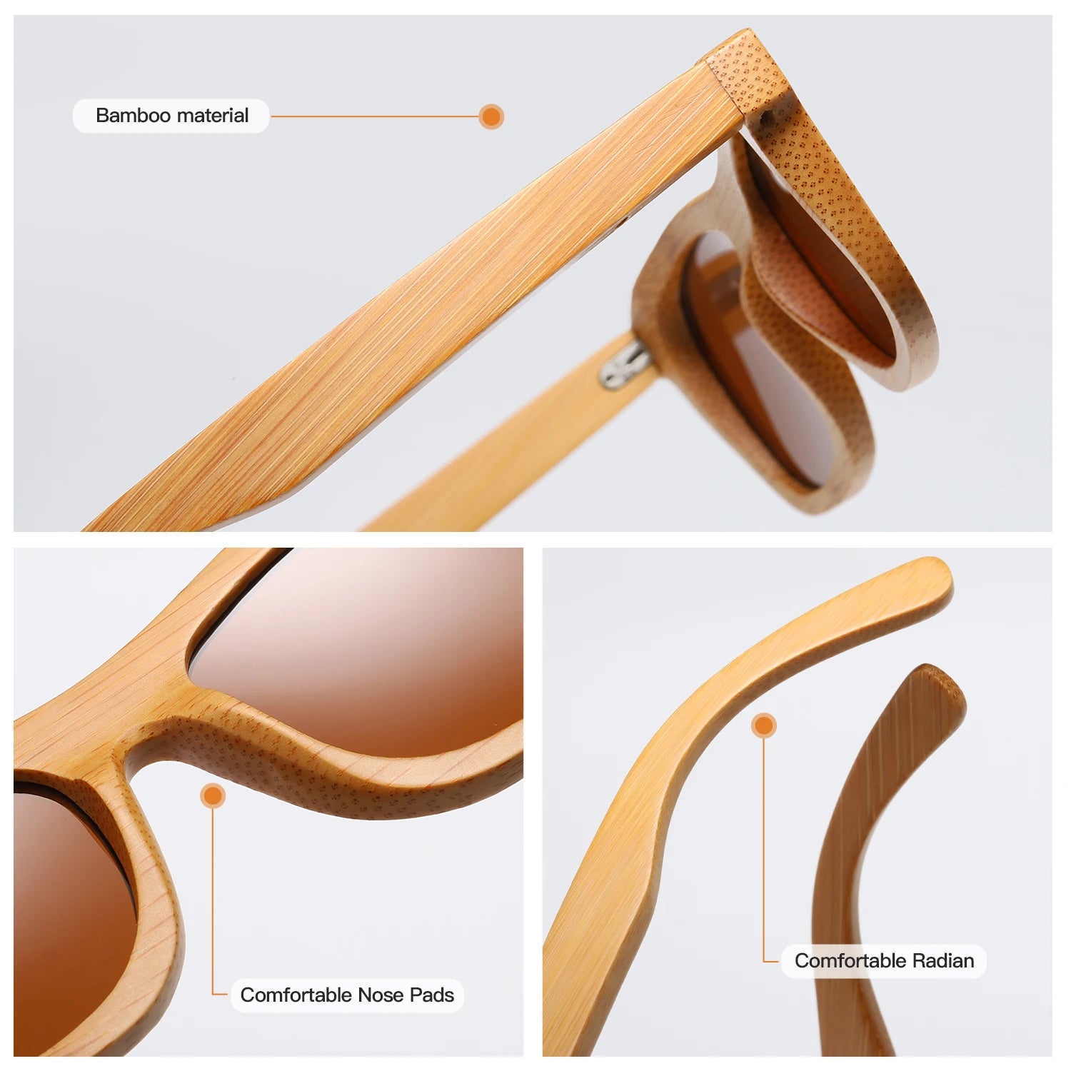 Vintage Bamboo & Wood Sunglasses by Snagg It Sunglasses