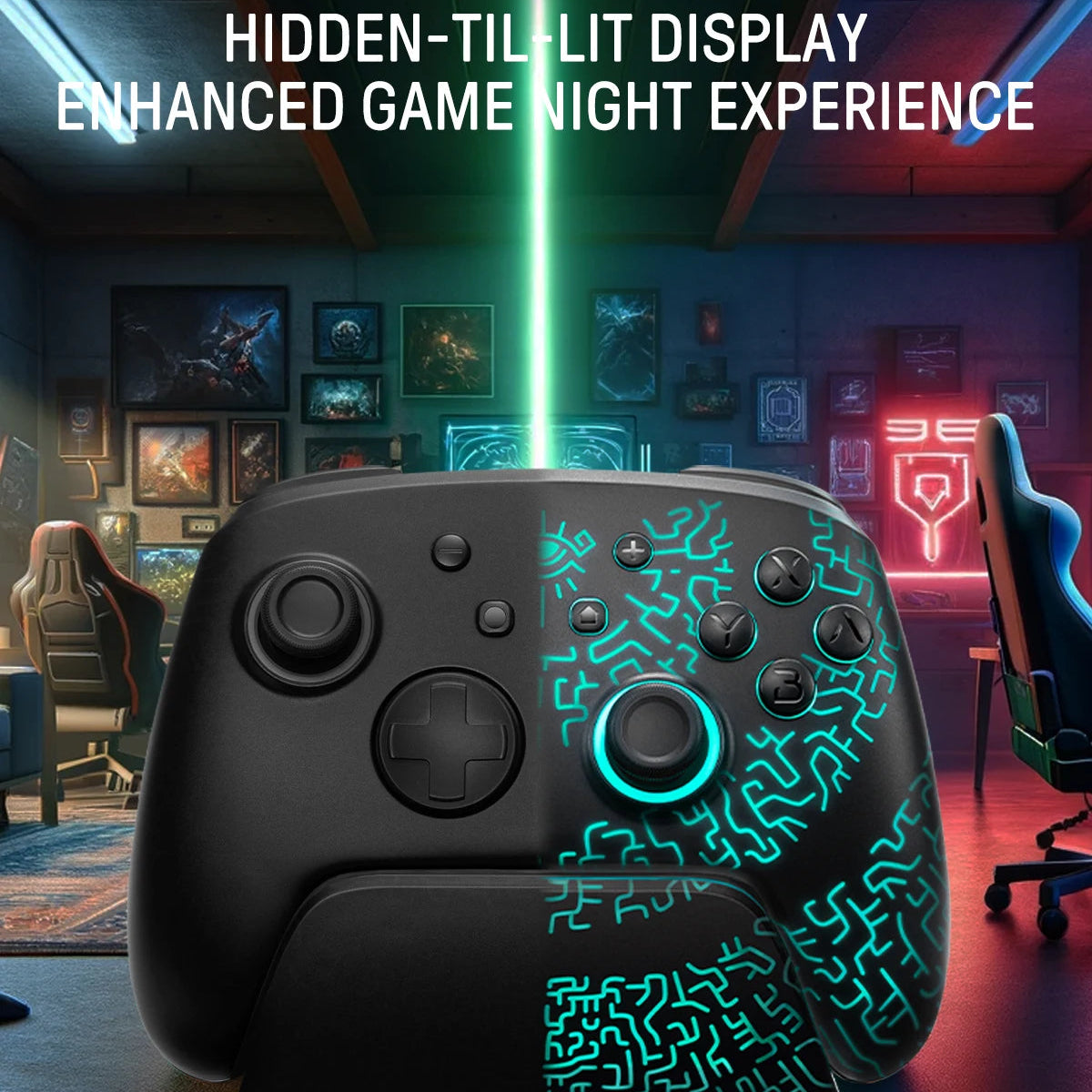 Wireless Pro Controller with Charging Dock Compatible With Switch, Switch 2 & OLED by Snagg A Game Controller